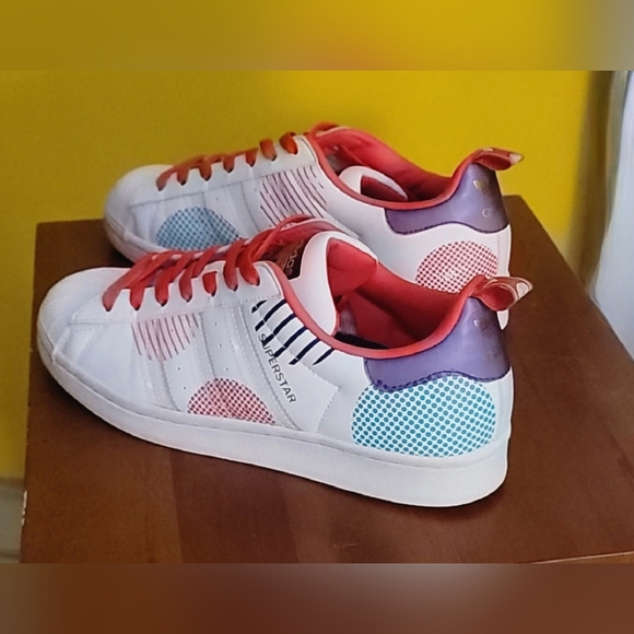 Adidas Superstar J Chinese New Yr- Yr of the OX Polka Dot Sneakers Jr Sz 7-W 8.5 - Picture 12 of 12